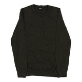 Vintage khaki Hugo Boss Jumper - mens large