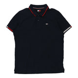 Vintage navy Tommy Hilfiger Polo Shirt - mens x-large