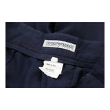 Emporio Armani Trousers - 28W UK 10 Navy Wool Blend