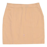 Trussardi Jeans Mini Denim Skirt - 29W UK 10 Orange Cotton