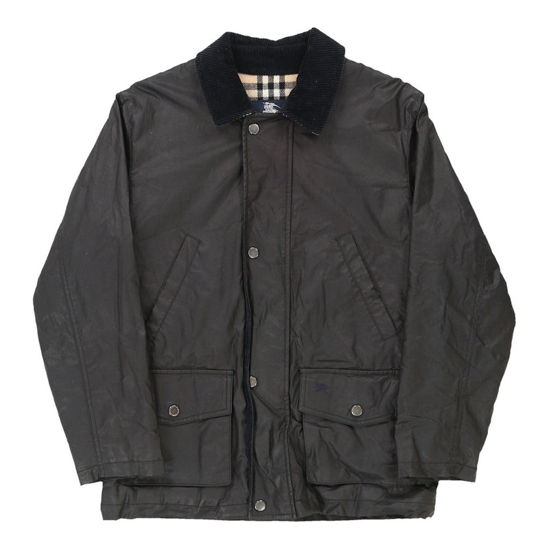 Vintage black Age 15 Burberry London Wax Jacket - boys large