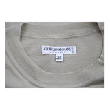 Junior Age  Armani Graphic T-Shirt - XL Beige Cotton