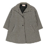 Byblos Oversized Coat - 2XL Black & White Wool