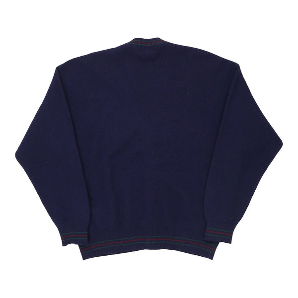 Vintage navy Les Copains Jumper - mens x-large