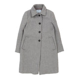 Vintage grey Prada Trench Coat - womens large