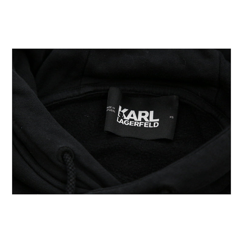 Vintage black Karl Lagerfeld Hoodie - womens small