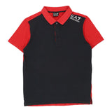 Vintage black Ea7 Polo Shirt - mens medium