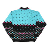 Colmar Long Sleeve Polo Shirt - Large Blue Wool Blend