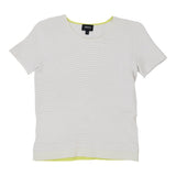 Armani Jeans T-Shirt - Medium White Polyester