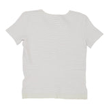 Armani Jeans T-Shirt - Medium White Polyester