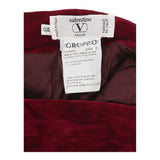 Valentino Skirt - 30W UK 10 Red Viscose