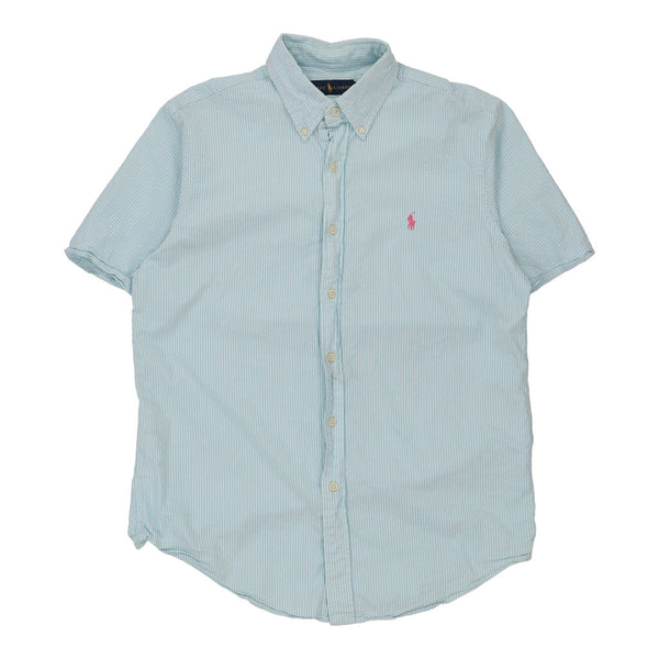 Vintage blue Ralph Lauren Short Sleeve Shirt - mens medium