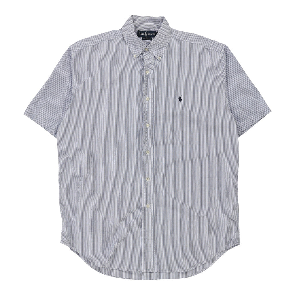 Vintage blue Ralph Lauren Short Sleeve Shirt - mens medium
