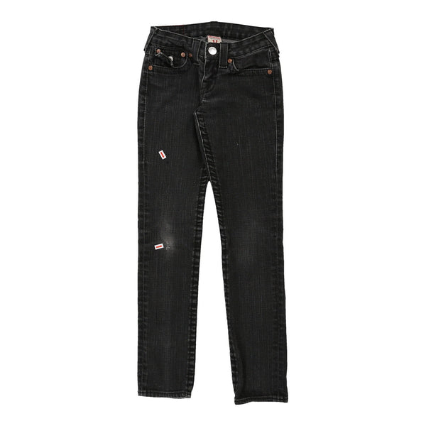 Julie True Religion Jeans - 25W UK 4 Black Cotton