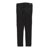 True Religion Skinny Jeans - 31W UK 10 Black Cotton