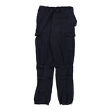Kaama Cargo Trousers - 32W 30L Navy Cotton Blend