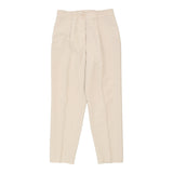 Canda Trousers - 30W UK 12 Cream Cotton