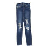 True Religion Skinny Jeans - 27W UK 6 Blue Cotton