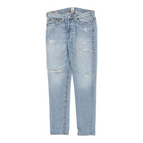 True Religion Skinny Jeans - 32W UK 10 Blue Cotton