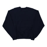 Jerzees Graphic Sweatshirt - Large Navy Cotton Blend