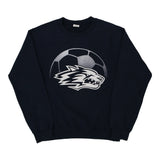 Gildan Graphic Sweatshirt - Small Navy Cotton Blend