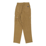 Vintage beige Drawing Cottons Cargo Trousers - womens 24" waist