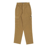 Vintage beige Drawing Cottons Cargo Trousers - womens 24" waist