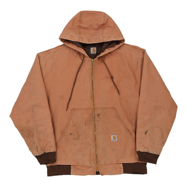 Vintage beige Lightly Worn Carhartt Jacket - mens large