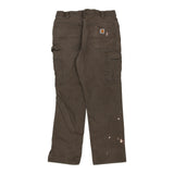 Carhartt Carpenter Trousers - 34W 30L Khaki Cotton