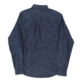 Vintage Armani Jeans Camo Shirt - Large Blue Cotton