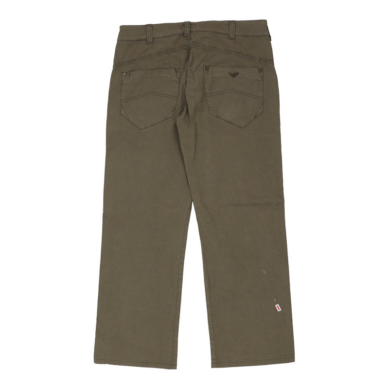Vintage khaki Armani Jeans Trousers - mens 34" waist