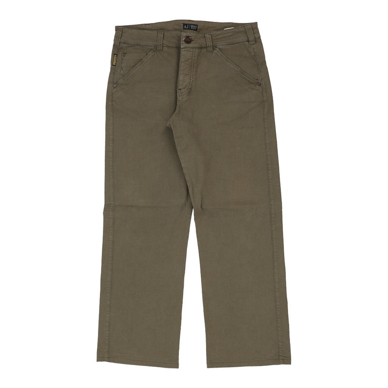 Vintage khaki Armani Jeans Trousers - mens 34" waist