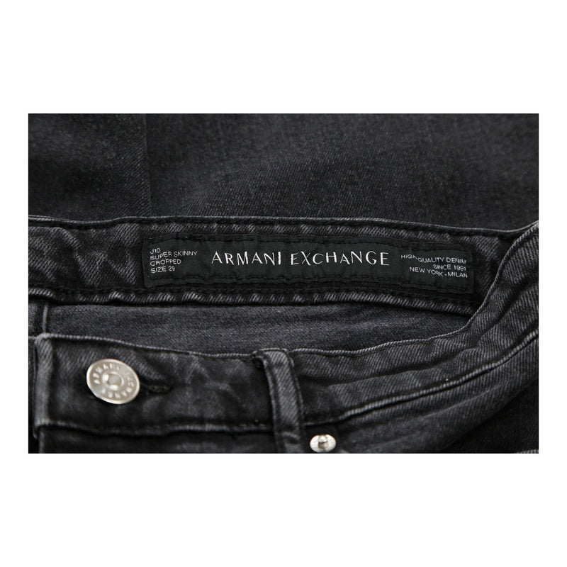 Armani Jeans - 30W UK 10 Black Cotton