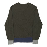 Vintage khaki Napapijri Jumper - mens x-large