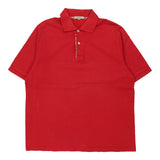 Vintage red Burberry London Polo Shirt - mens medium