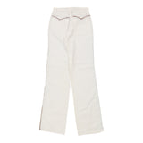 Vintage white Roberto Cavalli Trousers - womens x-small