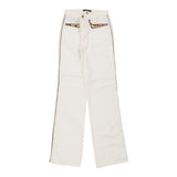 Vintage white Roberto Cavalli Trousers - womens x-small