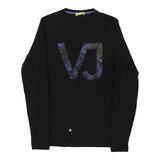 Vintage black Versace Jeans Couture Long Sleeve T-Shirt - womens x-small