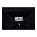 Vintage navy Valentino Polo Shirt - mens x-large