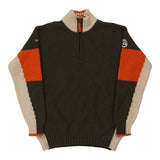 Vintage khaki Napapijri 1/4 Zip - mens small