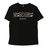 Vintage Moschino Swim  Spellout T-Shirt - Large Black Cotton