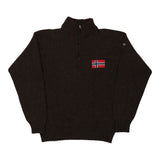 Vintage brown Napapijri 1/4 Zip - mens x-large