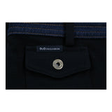 Dolce & Gabbana Pencil Skirt - 38W UK 18 Black Wool Blend