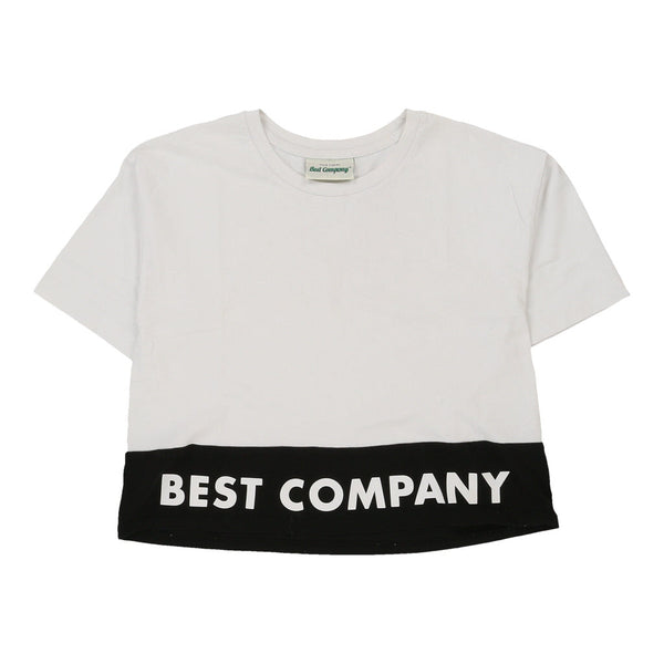 Vintage white Best Company T-Shirt - womens medium