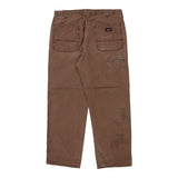 Dickies Carpenter Trousers - 38W 30L Brown Cotton