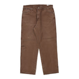 Dickies Carpenter Trousers - 38W 30L Brown Cotton