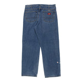 Dickies Carpenter Trousers - 35W 30L Blue Cotton