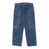 Dickies Carpenter Trousers - 35W 30L Blue Cotton