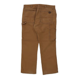 Dickies Carpenter Trousers - 38W 30L Brown Cotton