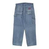 Dickies Carpenter Trousers - 35W 29L Light Wash Cotton